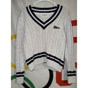 Uscape Auburn Tigers Sweater Womens Small Gray Football V Neck